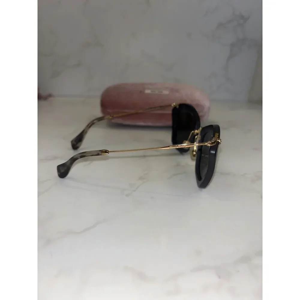 Miu Miu Sunglasses with Gold-Tone Frame - Like New